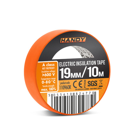 Szigetelőszalag 19mm x 10 m - Narancs