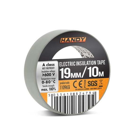 Szigetelőszalag 19mm x 10 m - Ezüst