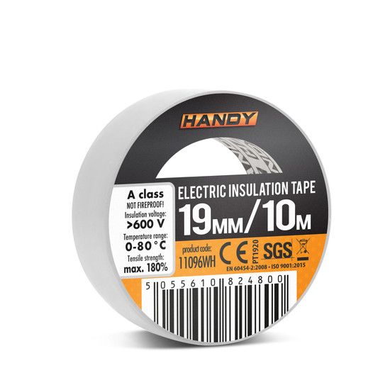 Szigetelőszalag 19mm x 10 m - Fehér