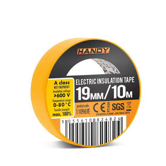 Szigetelőszalag 19mm x 10 m - Sárga