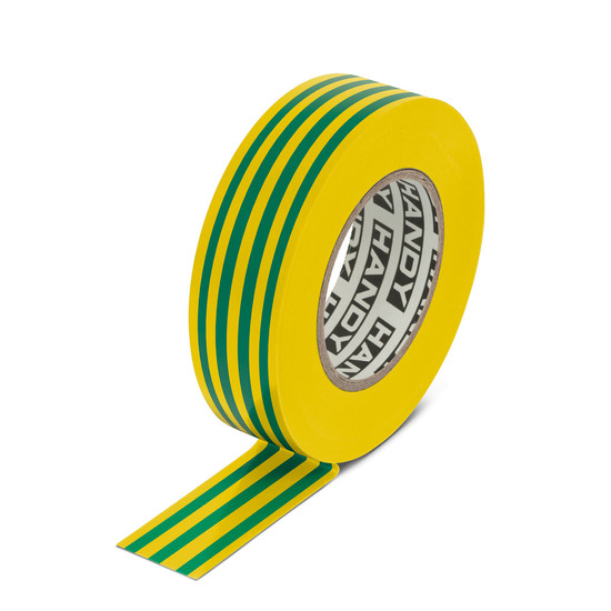 Szigetelőszalag 19mm x 20 m - Zöld / Sárga