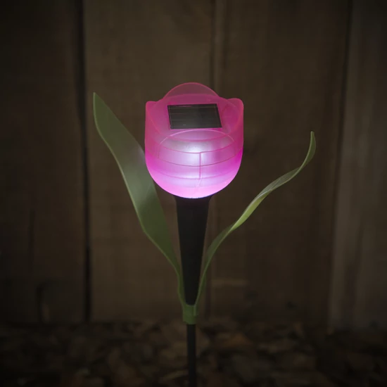 LED-es szolár tulipánlámpa