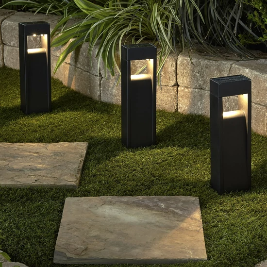 Leszúrható szolár lámpa - 2 melegfehér LED - 33 x 8 x 5 cm