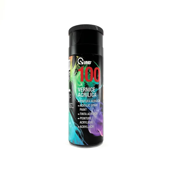 Akril zománcfesték - fémre, műanyagra, fára - 400 ml - fényes fekete