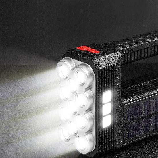 Szolár COB LED zseblámpa - munkalámpa funkcióval - 1200 mAh - MicroUSB - 1000 lumen - IP55 Szolár COB LED zseblámpa - munkalámpa funkcióval - 1200 mAh - MicroUSB - 1000 lumen - IP55