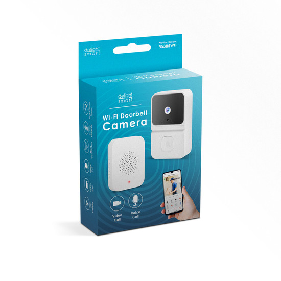 Smart videó kaputelefon szett - Wi-Fi-s, akkumulátoros - HD - fehér Smart videó kaputelefon szett - Wi-Fi-s, akkumulátoros - HD - fehér