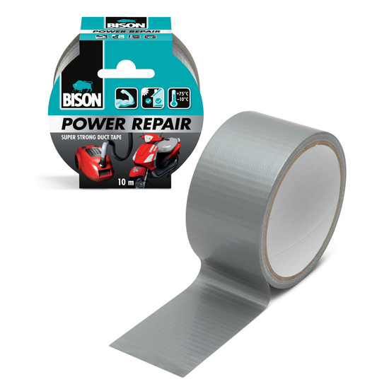 BISON Power Repair szöveterősített ragasztószalag - szürke - 10 m BISON Power Repair szöveterősített ragasztószalag - szürke - 10 m
