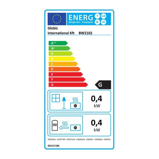 Mini hősugárzó - 400W - LED kijelző - 230V - fekete Mini hősugárzó - 400W - LED kijelző - 230V - fekete