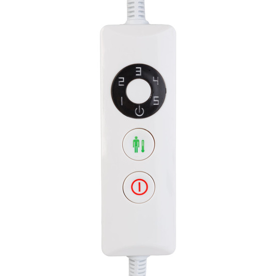 Elektromos lábmelegítő - 20 - 40 W - szürke - 40 - 65 °C