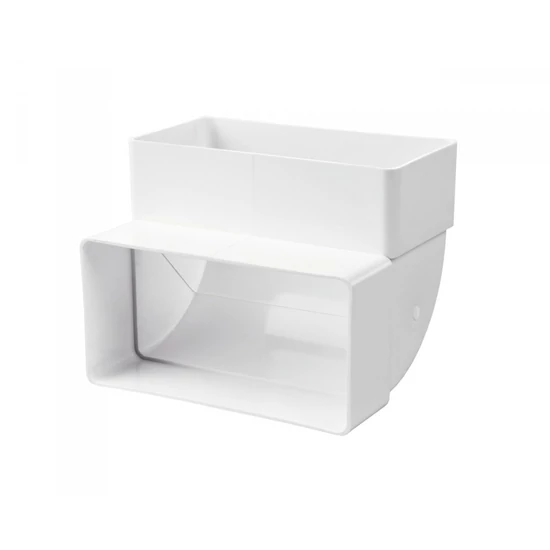 Lapos csatorna függőleges könyök, 60x204 mm