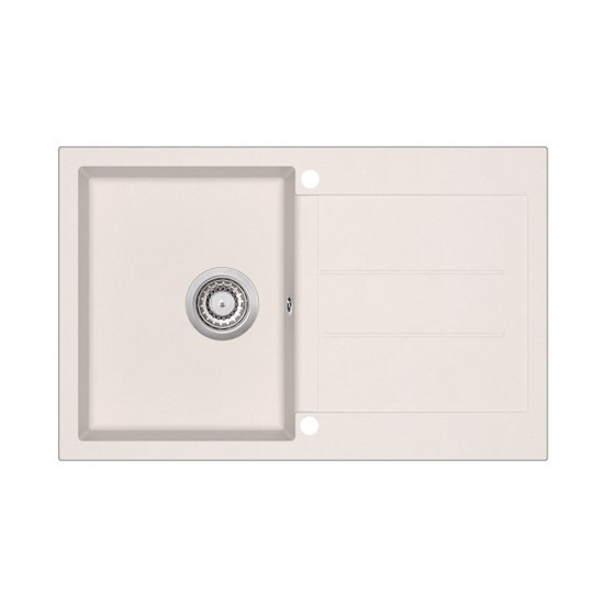 EVIDO Cubo 45S gránit mosogató, 780 x 500 mm, bézs