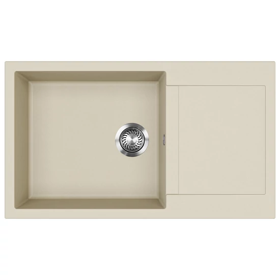 EVIDO CUBO XL 6 S Compact gránit mosogató, 860 x 500 mm, bézs
