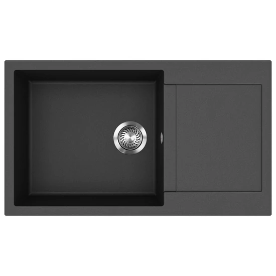 EVIDO Cubo XL 6S compact gránit mosogató, 860 x 500 mm, antracit