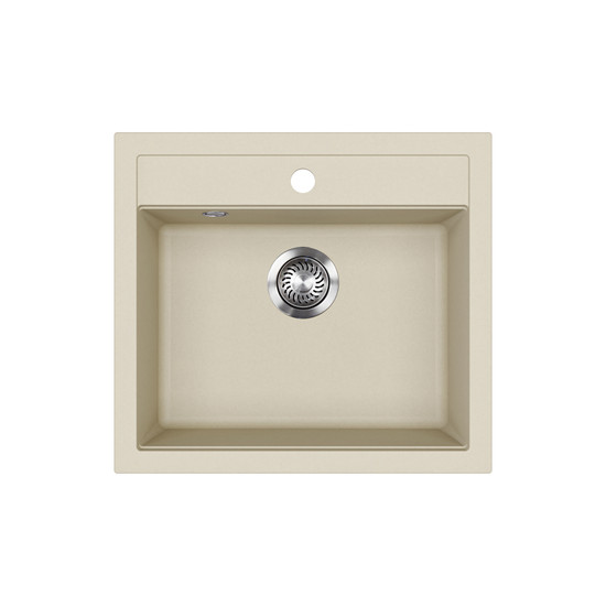 EVIDO Quadro 6 gránit mosogató, 562 x 510 mm, bézs