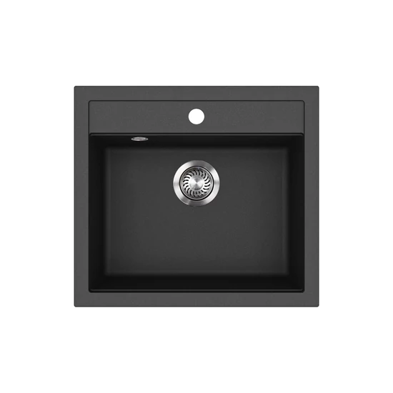 EVIDO QUADRO 6 gránit mosogató, 562 x 510 mm, antracit