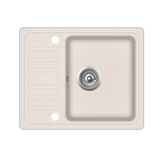EVIDO Home 45S compact gránit mosogató, 575 x 460 mm, bézs
