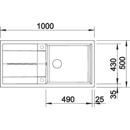 Blanco METRA XL 6 S palaszürke tartozéknélk