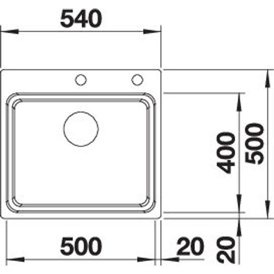 Mosogató BLANCO ETAGON 500-IF/A r.m.exc. InFino