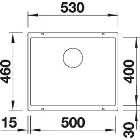 Mosogató Blanco SUBLINE 500-U antracit exc.n. Mosogató Blanco SUBLINE 500-U antracit exc.n.