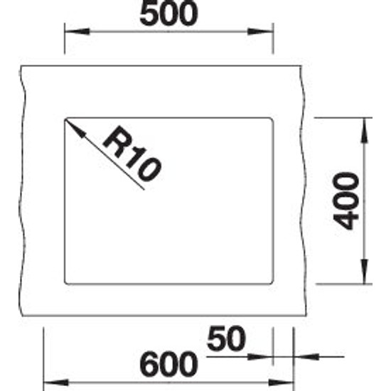 Mosogató Blanco SUBLINE 500-U fehér exc.n.