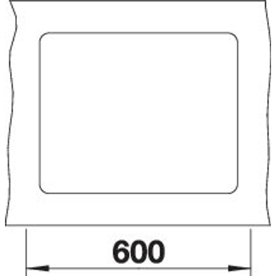 Mosogató Blanco SUBLINE 500-F antracit exc.n.