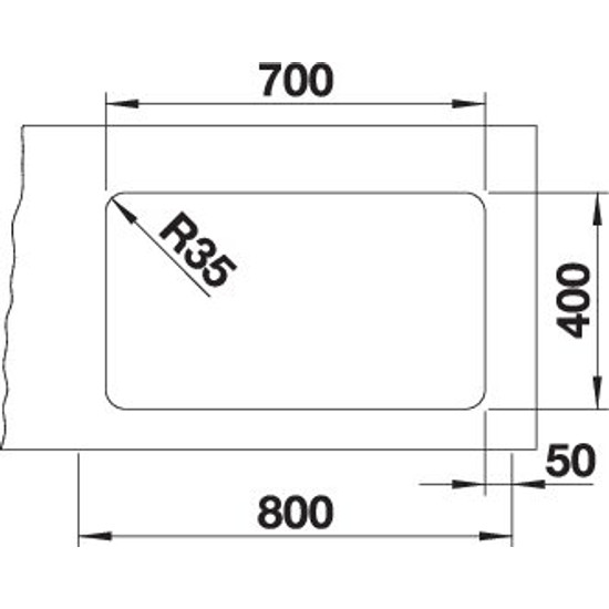 Mosogató BLANCO ETAGON 700-U selyemf. exc.nélkü