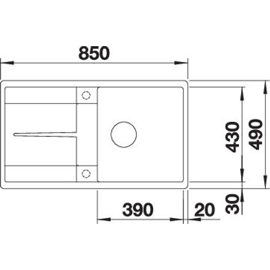 Mosogató Blanco METRA 5S-F fekete exc. Mosogató Blanco METRA 5S-F fekete exc.