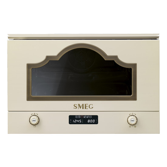 SMEG BEÉPÍTHETŐ MIKROHULLÁMÚ SÜTŐ, Cortina design, 22 liter, bézs