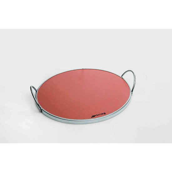 SMEG TŰZÁLLÓ PIZZAKŐ, kerek, fogókkal, alkalmazható: 60 cm-es sütőkhöz SMEG TŰZÁLLÓ PIZZAKŐ, kerek, fogókkal, alkalmazható: 60 cm-es sütőkhöz