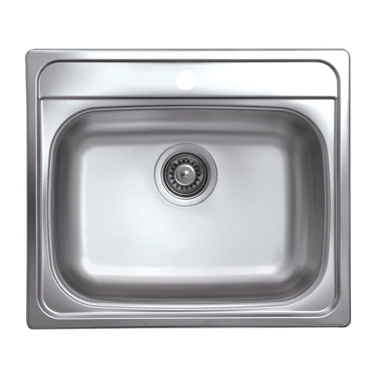 EVIDO AQUA natúr rozsdamentes acél mosogató, 570 x 490 mm