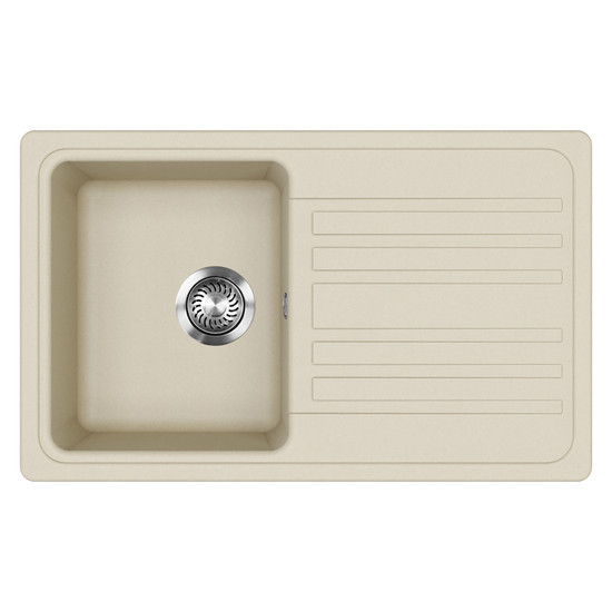 EVIDO Home 45S gránit mosogató, 765 x 460mm, bézs