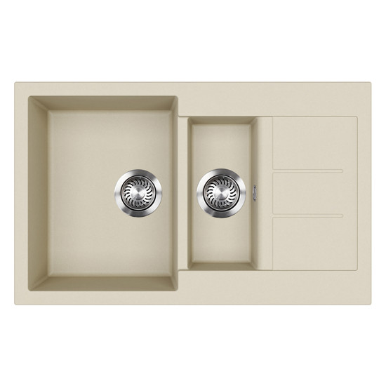 EVIDO Cubo 6S compact gránit mosogató800x500 bézs