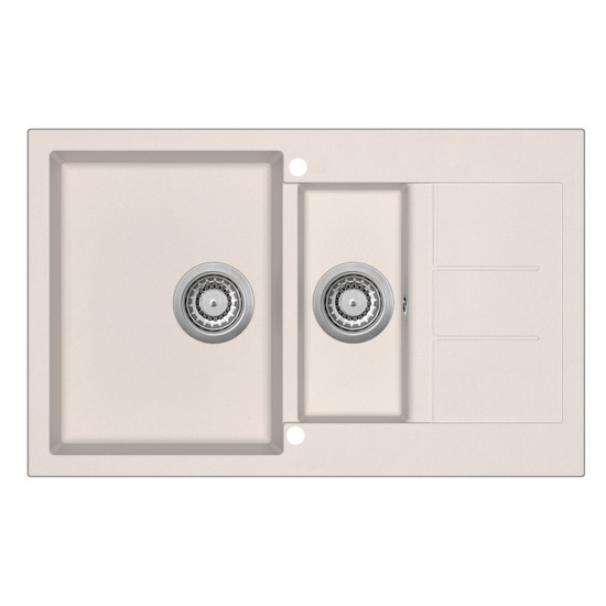 EVIDO Cubo 6S compact gránit mosogató800x500 bézs