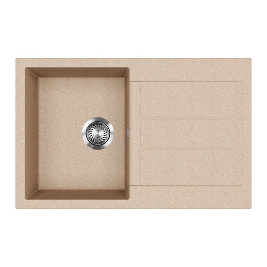EVIDO CUBO 45 S gránit mosogató, 780 x 500 mm, avena