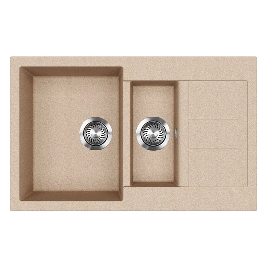 EVIDO CUBO 6 S Compact gránit mosogató, 800 x 500 mm, avena