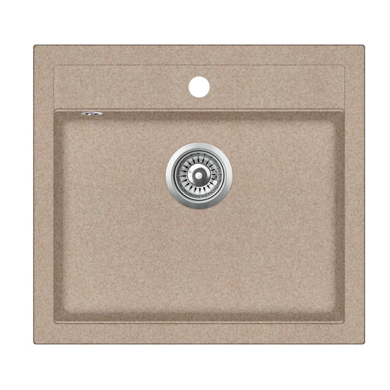 EVIDO Quadro 6 gránit mosogató, 562 x 510mm, avena