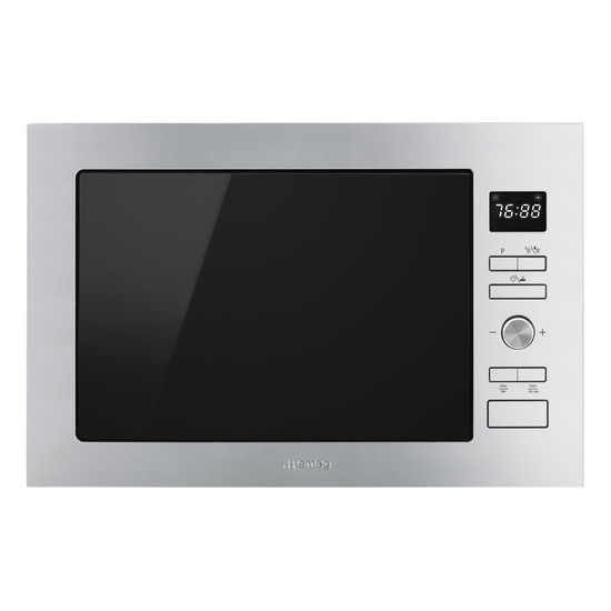 SMEG BEÉPÍTHETŐ MIKROHULLÁMÚ SÜTŐ, Selezione design, 25 liter, inox