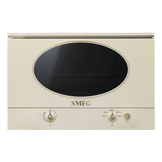 SMEG BEÉPÍTHETŐ MIKROHULLÁMÚ SÜTŐ, Colonial design, 22 liter, analóg, bézs