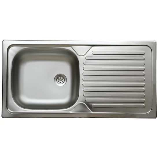 LIVINOX 142 natúr rozsdamentes acél mosogató, 860 x 435 mm
