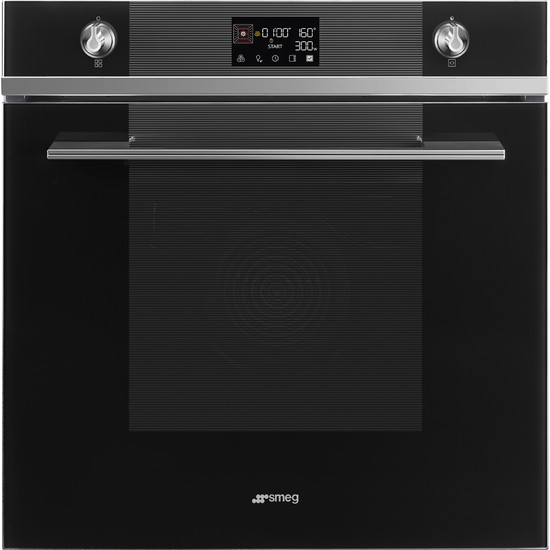 SMEG KOMBINÁLT MIKROHULLÁMÚ SÜTŐ,Linea design, 11+1 funkció, LCD kijelző, feketeüveg