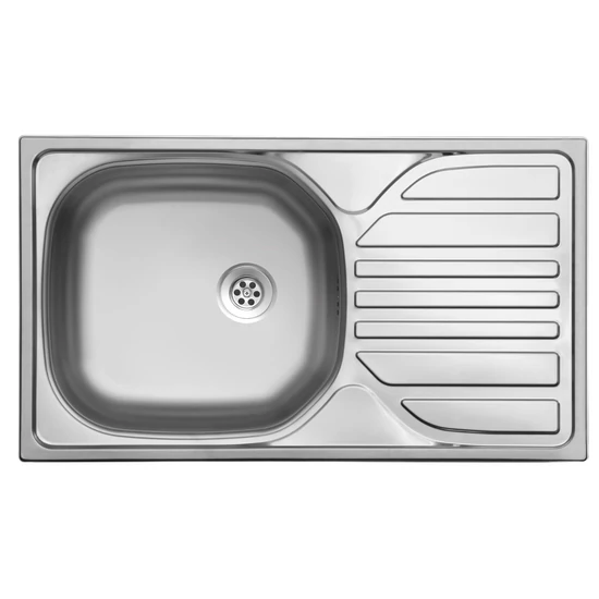 EVIDO BASIC MINI natúr rozsdamentes acél mosogató, 760 x 435 mm