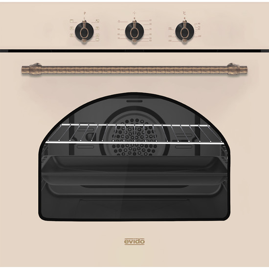EVIDO RUSTIC-O 60C légkeveréses sütő, grill ,analóg,bézs/bronz EVIDO RUSTIC-O 60C légkeveréses sütő, grill ,analóg,bézs/bronz