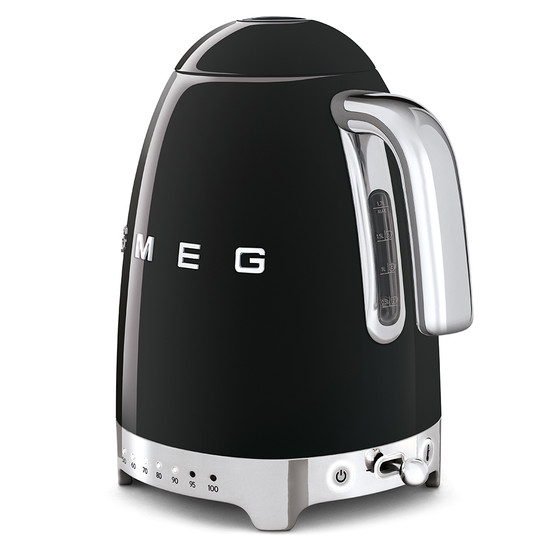 SMEG VÍZFORRALÓ, retro, állítható hőmérséklet, fekete SMEG VÍZFORRALÓ, retro, állítható hőmérséklet, fekete