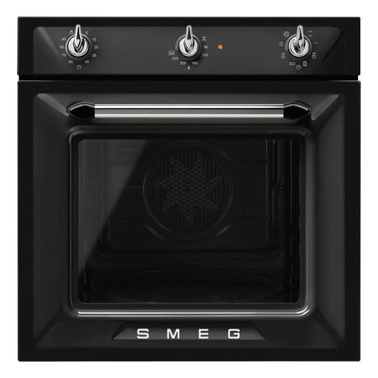 SMEG LÉGKEVERÉSES SÜTŐ, Victoria design, 60 cm, analóg, fekete SMEG LÉGKEVERÉSES SÜTŐ, Victoria design, 60 cm, analóg, fekete