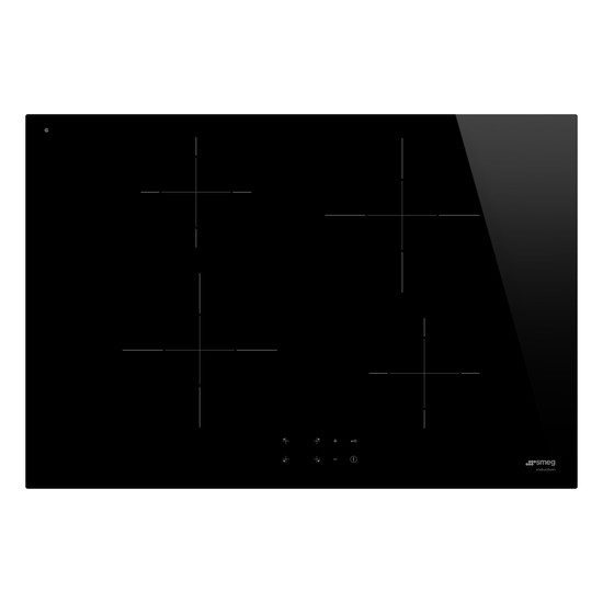 SMEG INDUKCIÓS FŐZŐLAP, Universal design, 75 cm, 4 főzőzóna, fekete SMEG INDUKCIÓS FŐZŐLAP, Universal design, 75 cm, 4 főzőzóna, fekete