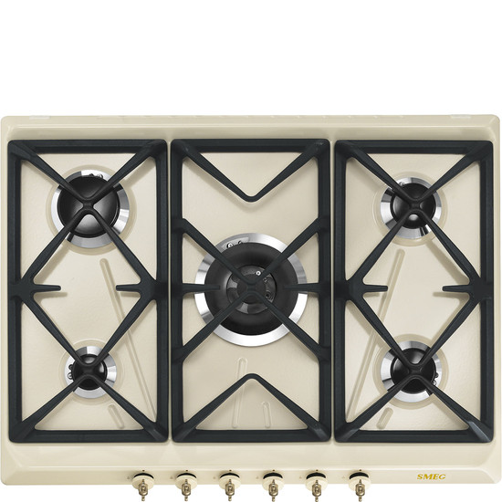 SMEG GÁZ FŐZŐLAP, Colonial design, 70 cm, 5 gázégő, bézs SMEG GÁZ FŐZŐLAP, Colonial design, 70 cm, 5 gázégő, bézs