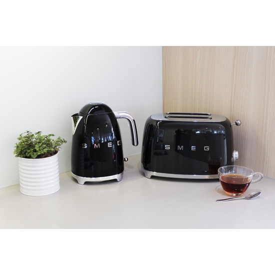 SMEG KENYÉRPIRÍTÓ, retro, 2 szeletes, fekete