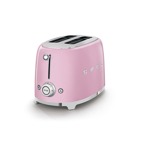 SMEG KENYÉRPIRÍTÓ, retro, 2 szeletes, rózsaszín