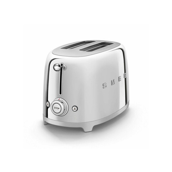 SMEG KENYÉRPIRÍTÓ, retro, 2 szeletes, fényes króm