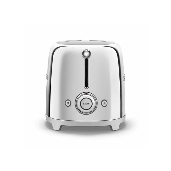 SMEG KENYÉRPIRÍTÓ, retro, 2 szeletes, fényes króm